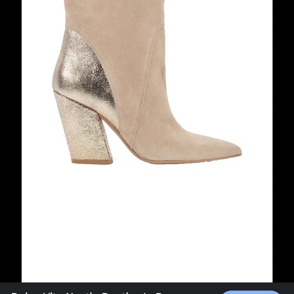 Nestly Dolce Vita ankle boots in Dune color Multi Suede beige gold size 6 - Picture 2 of 11